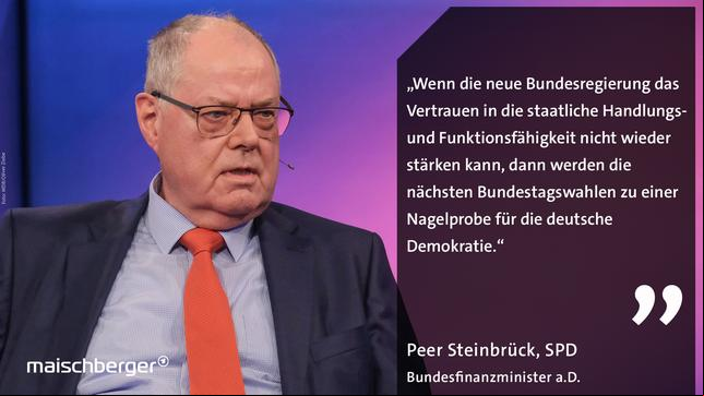 Bild: WDR/Oliver Ziebe Peer Steinbrück