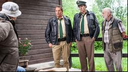 Der Vereinsvorsitzende Wilfried Schramm mit Hubert und Staller