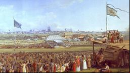 Adam, Heinrich "Das Pferderennen auf dem Muenchner Oktoberfest 1823", um 1823