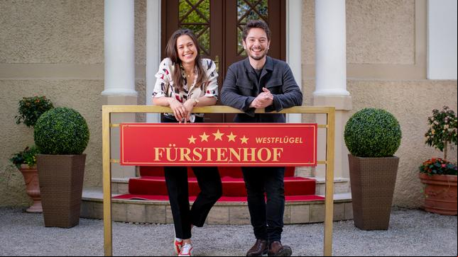 Bild: ARD/Christof Arnold Sturm der Liebe - Zwei Neuzugänge im Herbst 2024 am "Fürstenhof": Katharina Scheuba und Michael Baral